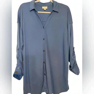 J Jill Casual or dressy top. Purple medium